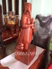 Tượng trần hưng đạo gỗ hương Gia lai nguyên khối, cao 81cm rộng 32cm sâu 23cm 