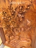 Tranh chim công mẫu đơn gỗ hương Gia Lai, Cao 94cm rộng 62cm dày 8cm 