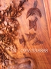Tranh Chim Công và Hoa Mẫu Đơn, Gỗ Hương Cao 89cm Rộng 72cm dầy 8cm