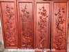 Tranh tứ quý - tùng trúc cúc mai gỗ hương cao 1,28cm rộng 35cm dầy 4cm 