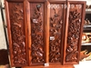 Tranh Tư Quý Gỗ Hương Gia Lai, Cao 1m27 rộng 35cm dây 4cm