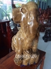 Tượng chó phong thủy gỗ ngọc nghiến, Cao 56cm rộng 40cm sâu 30cm