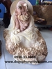 Tượng sư tổ đạt ma ngồi thiền, gỗ Nu Hương cao 60cm rộng 42cm sâu 47cm 
