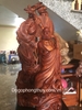 Tượng Đạt Ma Hàng Long, Gỗ Hương Gia Lai Cao 108cm rộng 50cm sâu 30cm