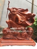 Tượng Sư Tổ Đạt Ma Thế Võ Gỗ Hương Gia Lai Cao 68cm rộng 50cn sâu 23cm