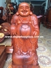 Tượng di lặc chúc phúc gỗ hương, cao 60cm rộng 30cm sâu 20cm 