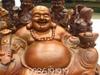 Tượng di lặc xoài gỗ hương gia lai, Cao 40cm rộng 60cm sâu 40cm nặng 32kg