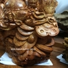 Tượng di lặc gỗ Nu Hương nguyên khối, cao 48cm rộng 42cm sâu 28cm 