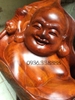 Tượng phật di lặc chúc phúc, gỗ hương gia lai nguyên khối, Cao90 cm đk 48cm