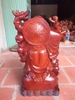 Tượng di lặc gỗ hương gia Lai, Cao 61cm rộng 32cn sâu 18cm 