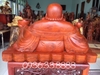 Tượng di lặc thần tài gỗ hương Đaklak, Cao 38cm rộng 60cm sâu 38cm 