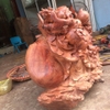 Tượng di lặc gỗ nu hương, Cao 42cm rộng 60cm sâu 29cm 