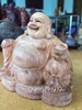 Tượng di lặc gỗ sưa Bắc để xe hơi cao 12cm rộng 12cm sâu 8cm 