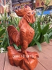 Tượng gà trống phong thủy gỗ hương, Cao 40cm rộng 42cm sâu 20cm 