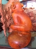 tượng Khỉ phong thủy gỗ hương, cao 23cm rộng 23cm 
