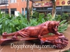 Tượng hổ phong thủy gỗ hương Đaklak, Cao 36cm rộng 80cm sâu 23cm