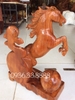 Nhất mã Phi Thiên, Gỗ Hương Gia Lai nguyên khối, cao 50cm rộng 36cm sâu 18cm