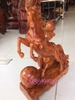 Nhất mã Phi Thiên, Gỗ Hương Gia Lai nguyên khối, cao 50cm rộng 36cm sâu 18cm