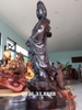 Tượng quan âm gỗ mun, cao 42cm rộng 12cm