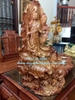Tượng quan âm đứng đài sen, cao 1m28 cm rộng 50cmsaau 33cm