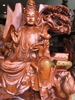 Tượng Quan Âm Tọa Sơn, Gỗ Hương Gia Lai Cao 62cm rộng 42cm sâu 23cm