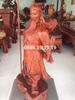 Tượng quan công gỗ hương Gia Lai, cao 80cm rộng 30cm sâu 23cm nặng 14kg