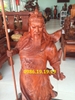 Tượng Quan Công trấn ải, gỗ hương Gia Lai nguyên khối, cao 80cm rộng 30cm sâu 23cm 