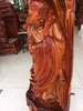 Tượng sư tổ đạt ma giáo hóa, Gỗ hương Gia Lai nguyên khối, Cao 139cm rộng 50cm sâu 39cm nặng 90kg 