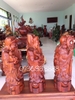 Tượng tam đa - phúc lộc thọ, gỗ hương Gia Lai cao70cm rộng 28cm sâu 25cm  nặng 28kg một ông