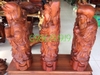 Tam Đa Phúc Lộc Thọ, Gỗ Hương  Gia Lai, Cao 70cm Rộng 28cm Sâu 26cm Nặng 68kg