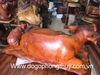Tượng Trâu Bố Con, Gỗ Giáng Hương Gia Lai Nguyên Khối
