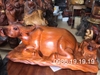 Tượng Trâu Bố Con, Gỗ Giáng Hương Gia Lai Nguyên Khối