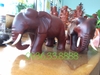 Tượng voi phong thủy gỗ Hương, cao 20cm rộng 40cm sâu 20cm