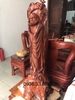 Tượng Đạt Ma quá hải gỗ hương Gia Lai,cao 1m60 rộng 80cm âu  60cm nạng 139kg