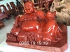 Tượng di lặc thần tài gỗ hượng, Cao 36cm rộng 60cm sâu 30cm nạng 18kg