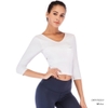 Áo crop top SRT0229 beYoga tay lửng