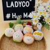 DIY gói nguyên liệu tự làm móc khoá len móc thú đầu tròn đội mũ nhồi bông amigurumi quà tặng handmade - LYLYCRAFT