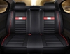 Bộ Áo bọc ghế Ô tô chùm kín  phong cách thể thao Đen phối đỏ - Mẫu 21
