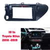 Mặt dưỡng mặt nạ lắp, khung lắp màn hình 10 In Toyota Hilux 2018 -2019 Kèm rắc nguồn
