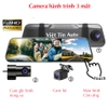 Camera giám sát hành trình gương, Cam hành trình 3 mắt kết nối WIFI