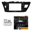 Mặt dưỡng mặt nạ lắp, khung lắp màn hình 10 In xe Toyota Altis 2014-2016 Kèm rắc nguồn