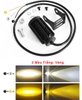 Đèn trợ sáng mini 2 màu Trắng, Vàng lắp Ô tô xe máy điện áp rộng 8-80V