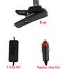 Quạt kẹp ô tô 12v 24v xoay 360 độ có đảo chiều 8 inch 3 cánh