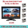 Bộ camera giám sát hành trình 360 xe tải, xe đầu kéo ghi hình 4 mắt -  Màn hình 10,1 In 4  Cam AHD