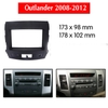 Mặt dưỡng lắp màn hình 7 Inc xe Mitsubishi Outlander 2008-2012