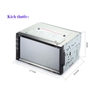 Combo Màn hình DVD Ô tô 2 DIN  cảm ứng  F6080 và Camera lùi 8 Led