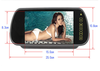 Combo Màn hình Ô tô ốp Gương HD 7 inch và Camera lùi 8 Led