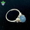 Nhẫn bạc Thái 925 đính đá Aquamarine 6A