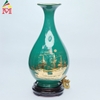 Bình Tỳ Bà Hút Lộc Gốm Sứ Xanh Lục Vẽ Thuận Buồm Xuôi Gió