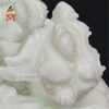 Cặp Tỳ Hưu Đứng Đá Trắng Xanh Lớn